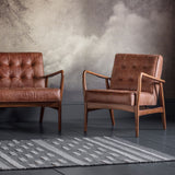 McClain Armchair – Vintage Brown Leather