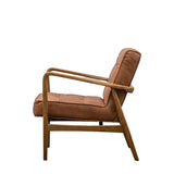 McClain Armchair – Vintage Brown Leather
