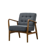 McClain Armchair – Dark Grey Linen