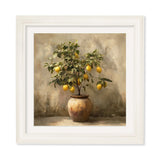 Mediterranean Lemon Tree – Cream Hurstwood Square Frame