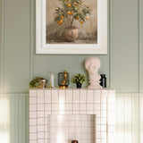 Mediterranean Orange Tree – Cream Hurstwood Square Frame