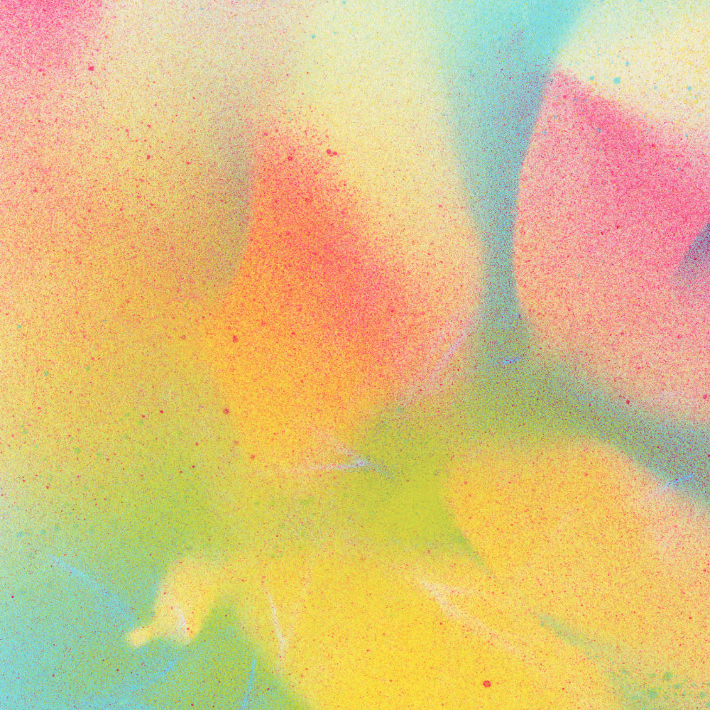 Colorful abstract pattern with pastel shades of pink, yellow, and green.