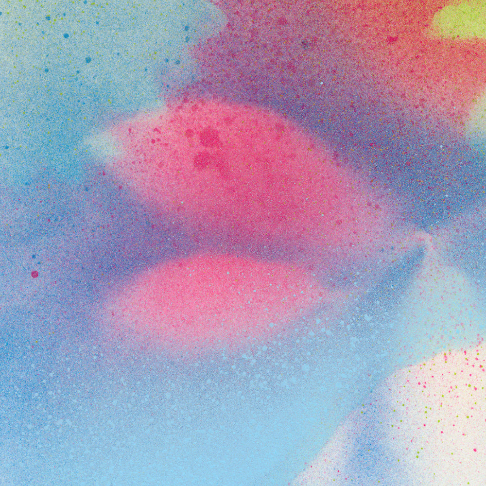 Colorful abstract pattern with pink and blue hues