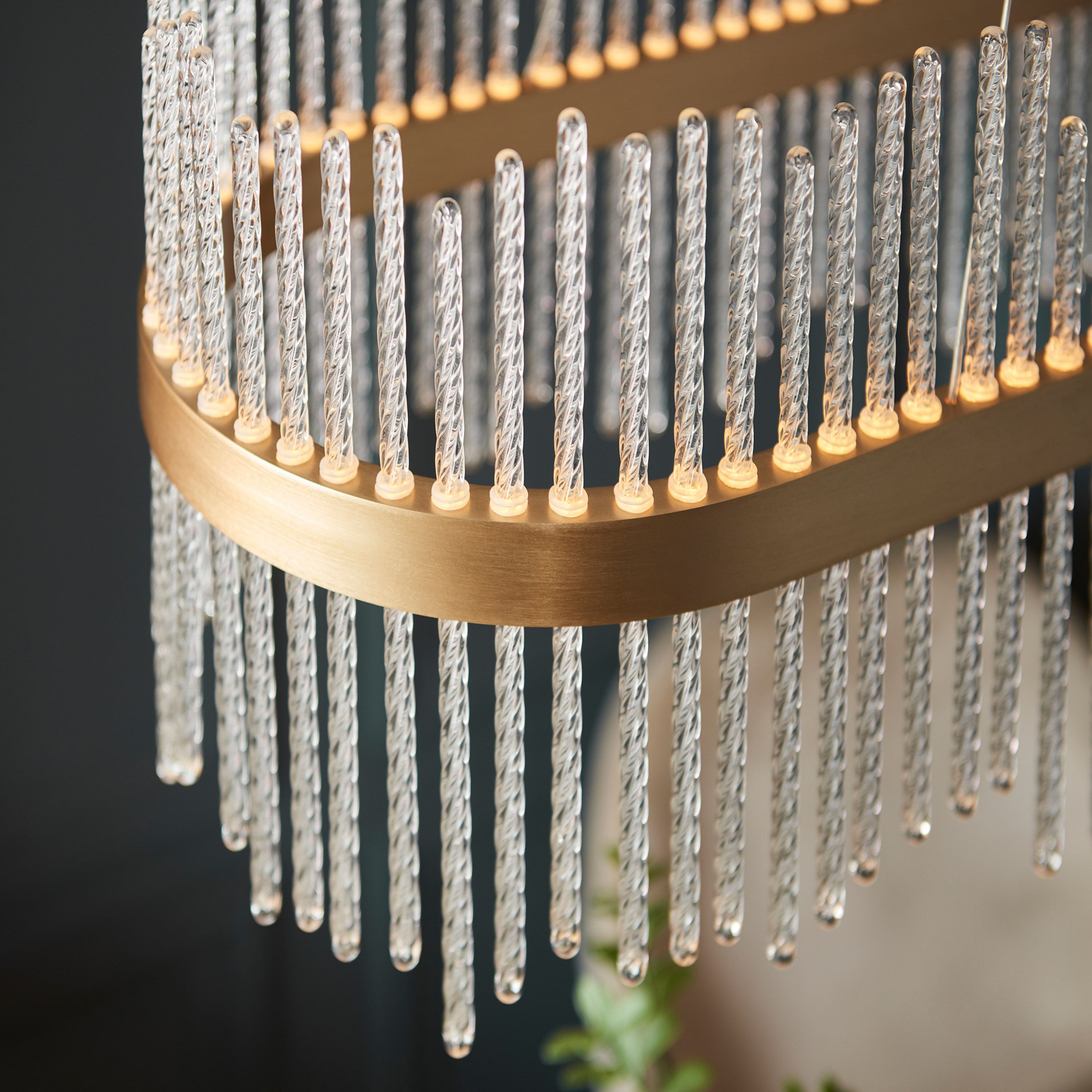 Meridian Linear Pendant Light – Gold