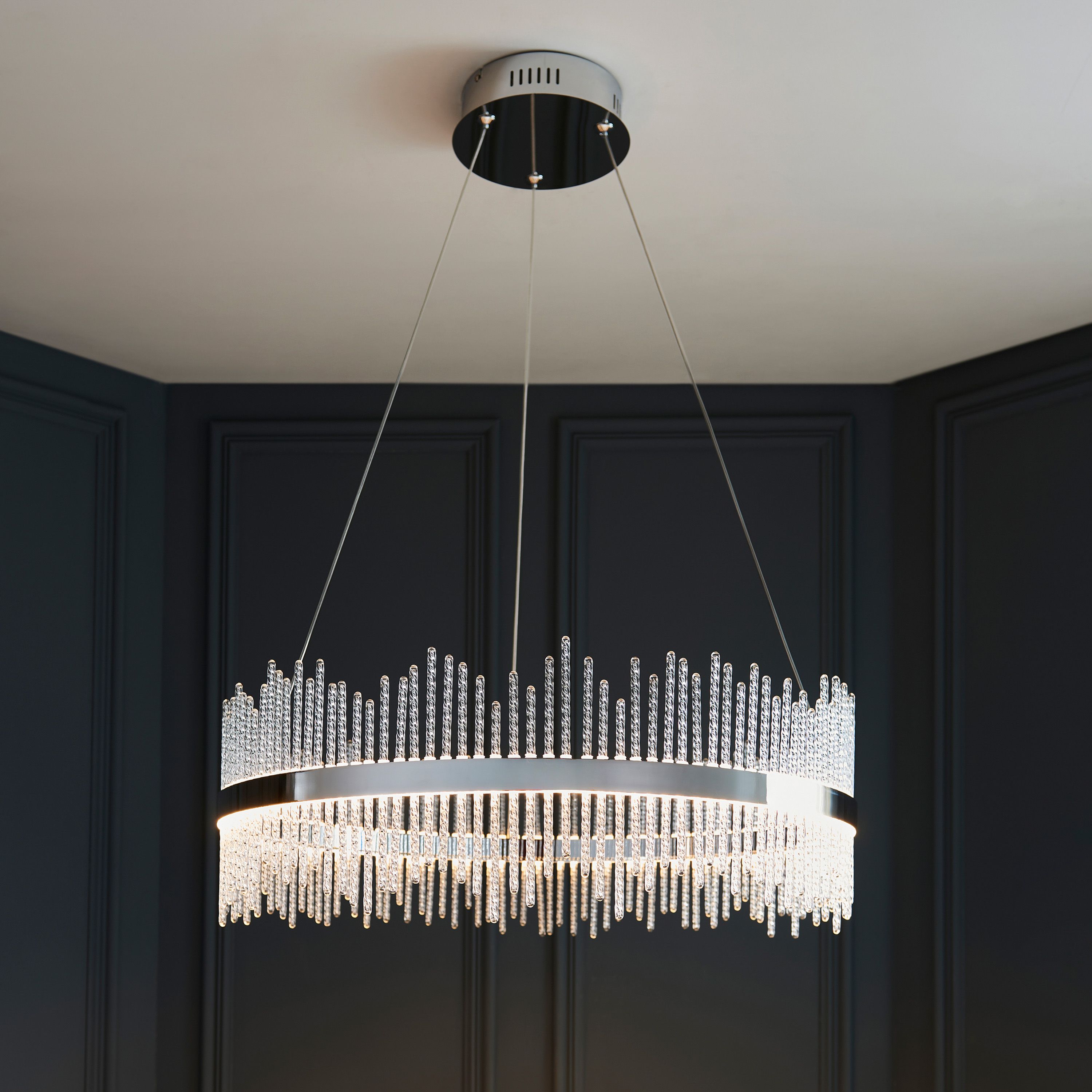 Meridian Pendant Light – Medium – Chrome