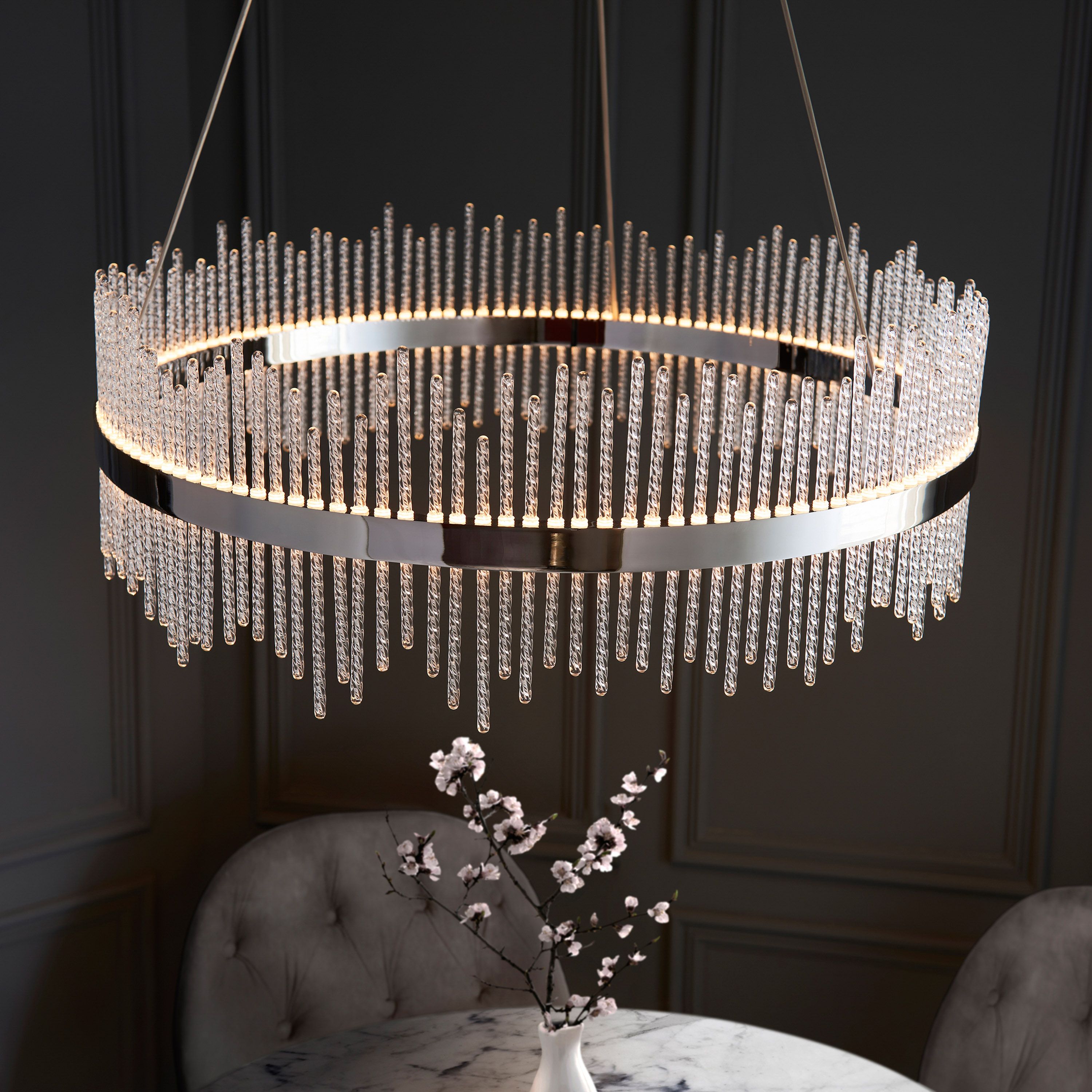 Meridian Pendant Light – Medium – Chrome