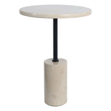 Merton Side Table – Cream Marble