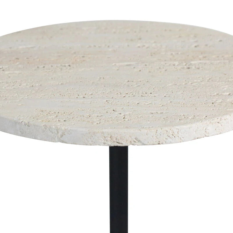 Merton Side Table – Travertine