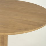 Milburn Round Dining Table – Natural – 130cm
