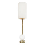 RV Astley Jarama Table Lamp – White and Antique Brass