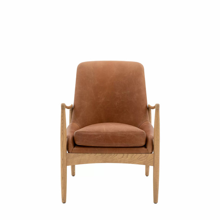 Murphy Armchair – Brown Leather