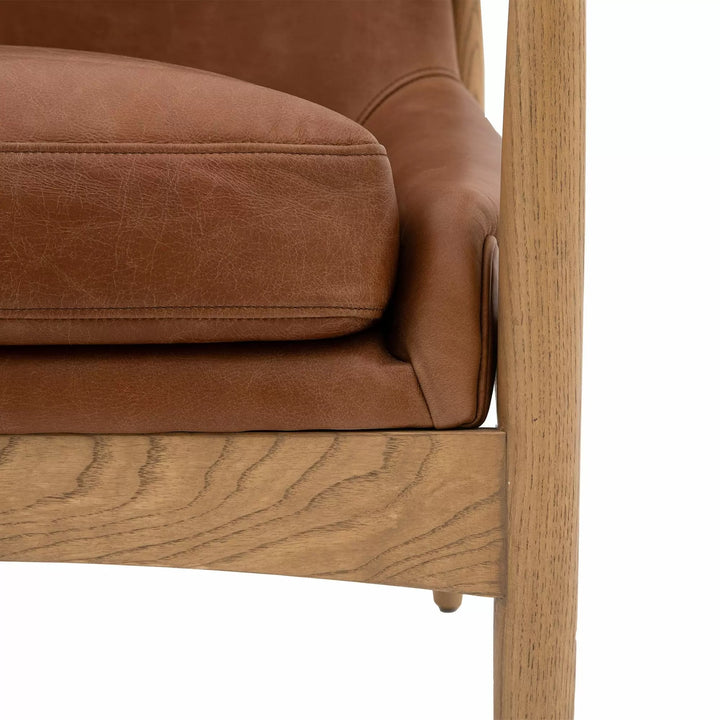 Murphy Armchair – Brown Leather