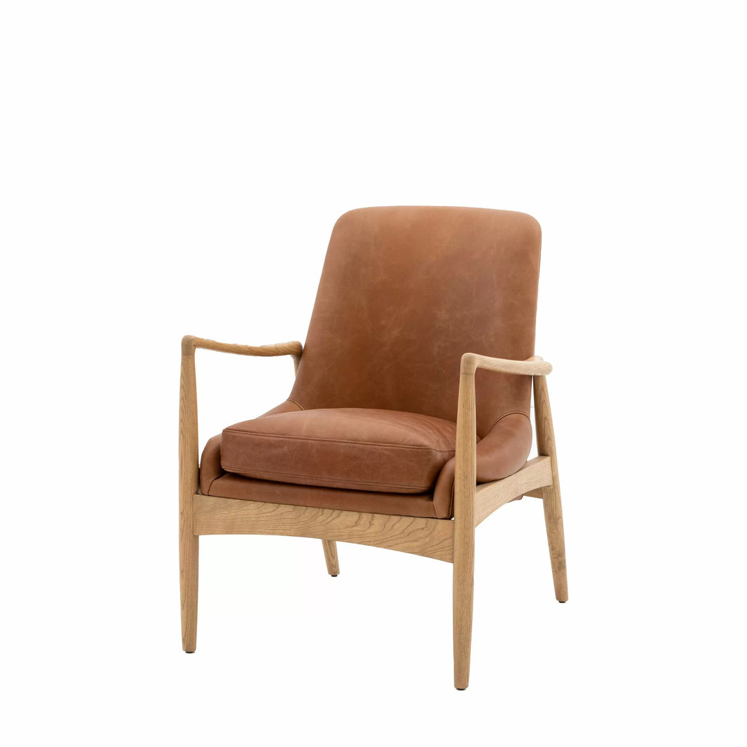 Murphy Armchair – Brown Leather