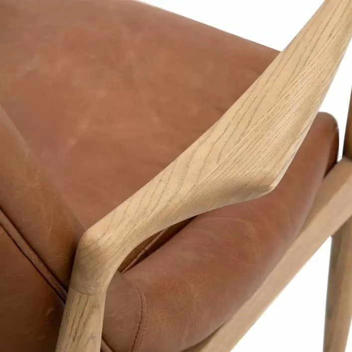 Murphy Armchair – Brown Leather