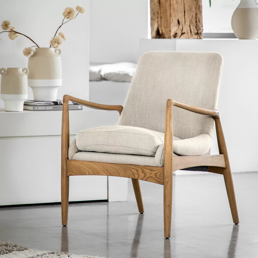 Murphy Armchair – Natural Linen