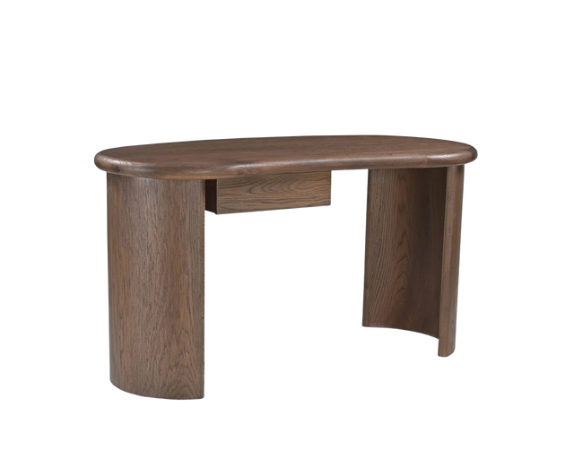 Liang & Eimil Lluna Desk – Brushed Mid Brown Oak
