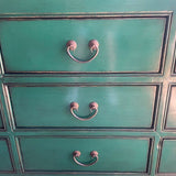Lingbao Peacock Wide Chest of Drawers in Green – Second