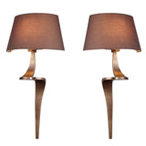RV Astley Enzo Pair of Wall Lamps – Antique Brass