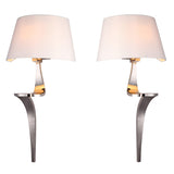 RV Astley Enzo Wall Lamp – Nickel – Set of 2
