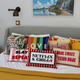 Netflix & Chill Needlepoint Cushion