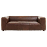 Nicholas Leather 3 Seater Sofa – Mexico Brown