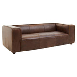 Nicholas Leather 3 Seater Sofa – Mexico Brown