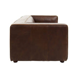 Nicholas Leather 3 Seater Sofa – Mexico Brown