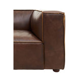Nicholas Leather 3 Seater Sofa – Mexico Brown
