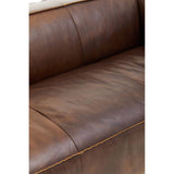 Nicholas Leather 3 Seater Sofa – Mexico Brown