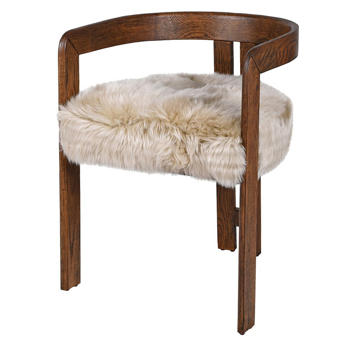 Nordic Sheepskin Dining Chair