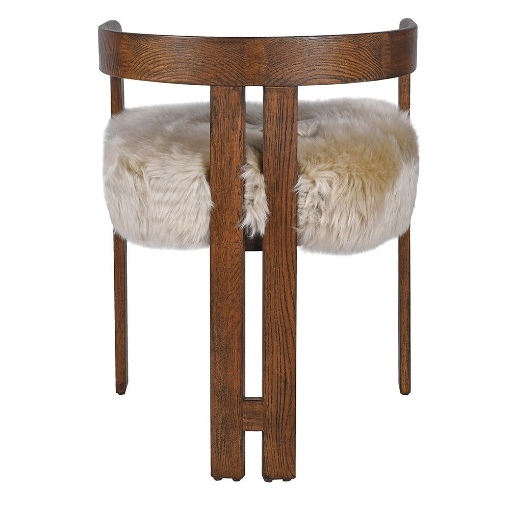 Nordic Sheepskin Dining Chair