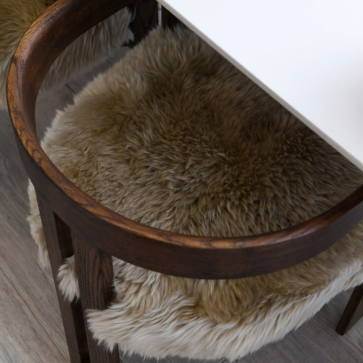 Nordic Sheepskin Dining Chair