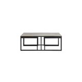 Light & Living Kumalu Coffee Table in Antique Bronze – Set of 3