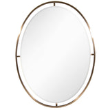 RV Astley Gordone Oval Mirror - Dark Antique Brushed Brass