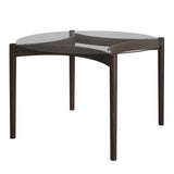 OTI Ned Dining Table – Clear & Chocolate