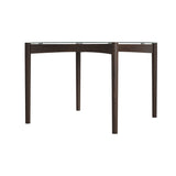 OTI Ned Dining Table – Clear & Chocolate