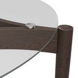 OTI Ned Dining Table – Clear & Chocolate