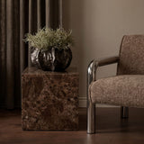 OTI Sur Side Table – Brown Emperador