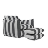 OTI Sycamore Pouffe – Black & White Striped