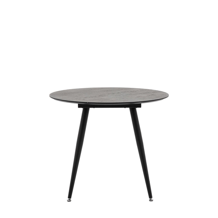 Ophelia Round Dining Table – Black