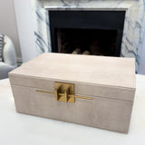 Opus Ivory Faux Leather Storage Boxes – Set of 2