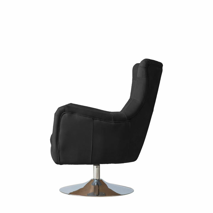 Orbit Swivel Chair – Antique Ebony