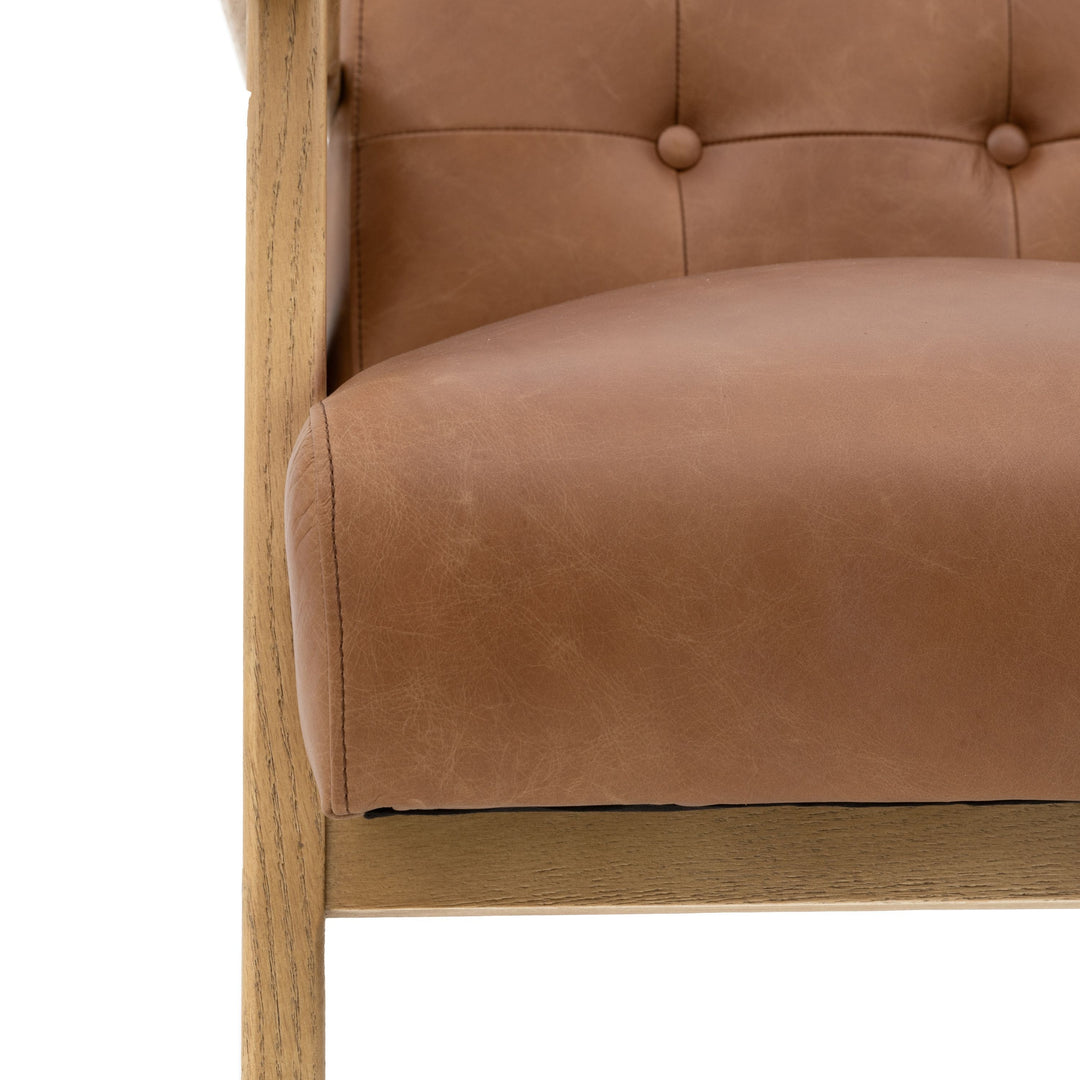 Oslo Leather Armchair – Antique Brown