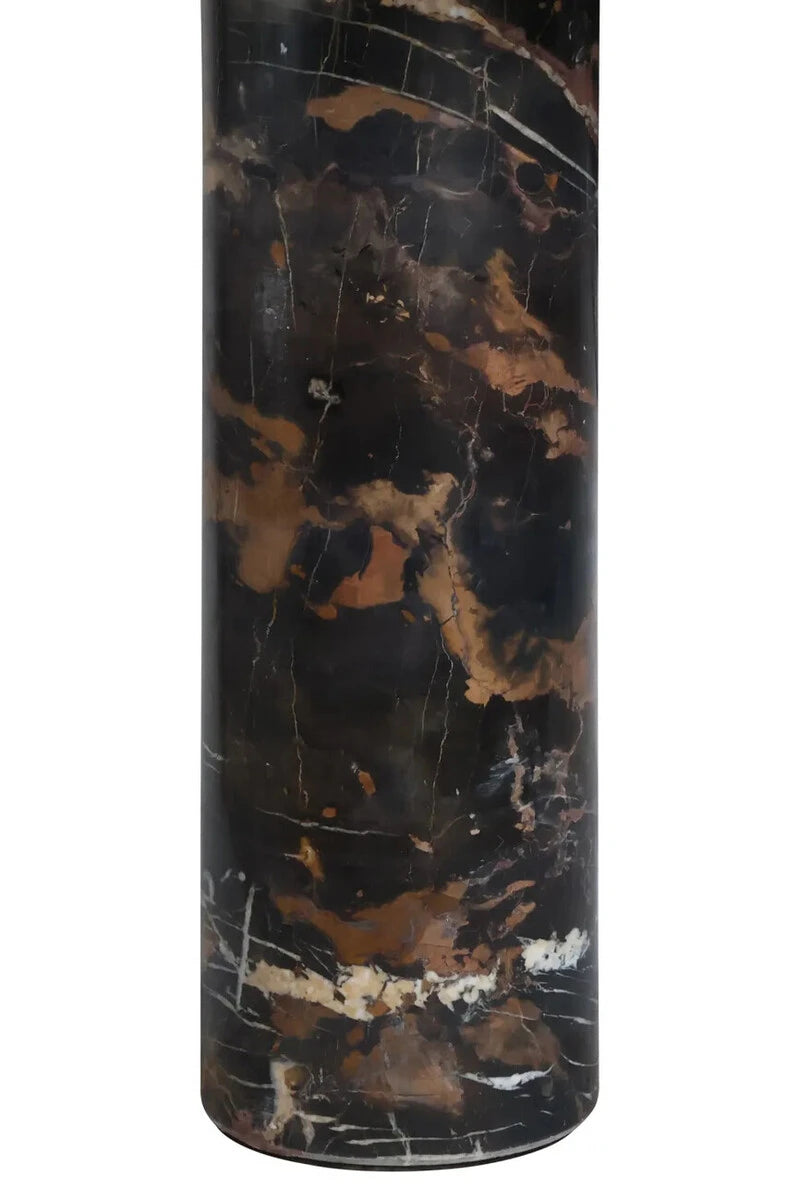 Osmond Side Table – Black & White Marble