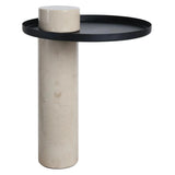 Osmond Side Table – Cream Marble