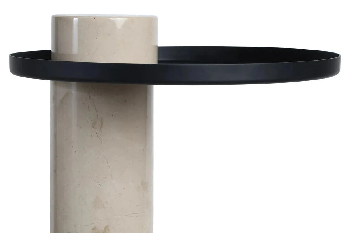 Osmond Side Table – Cream Marble