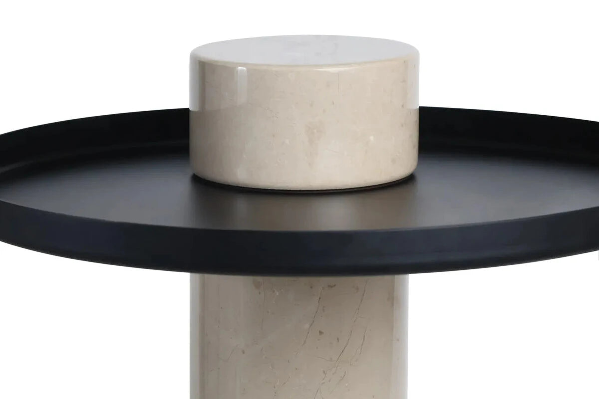 Osmond Side Table – Cream Marble