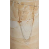 Osmond Side Table – Teak Wood Effect Marble