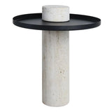 Osmond Side Table – Travertine
