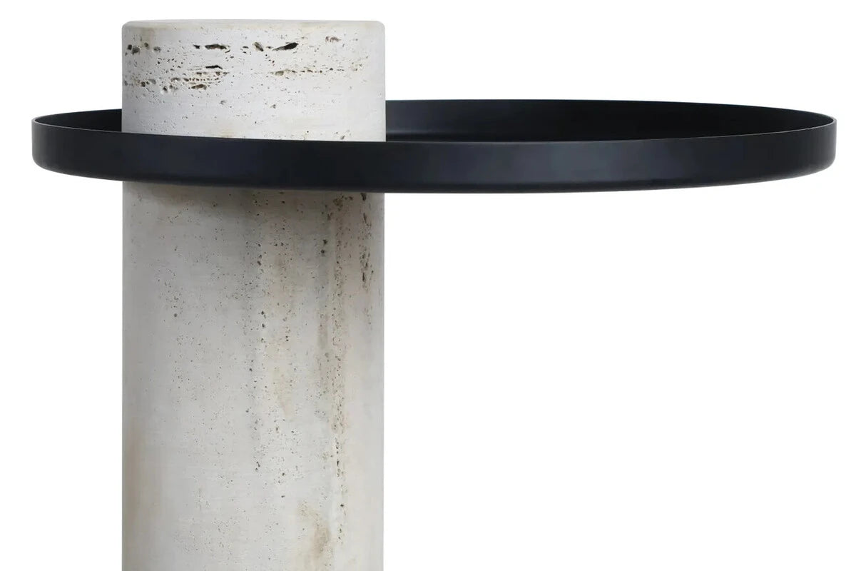 Osmond Side Table – Travertine